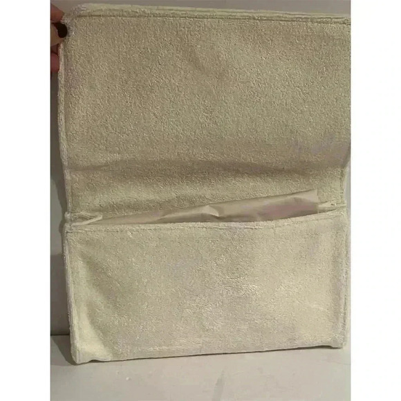 Stoney Clover Lane Seashell Terry Clutch Bag Medium Zip Closure - Picture 4 of 5